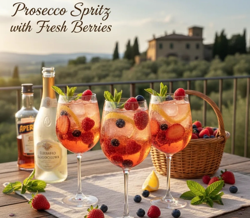 Prosecco Spritz with Fresh Berries - Next Delicious 