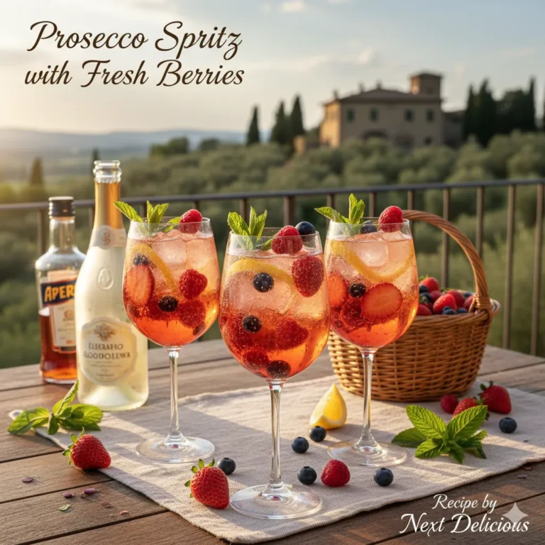Prosecco Spritz with Fresh Berries - Next Delicious