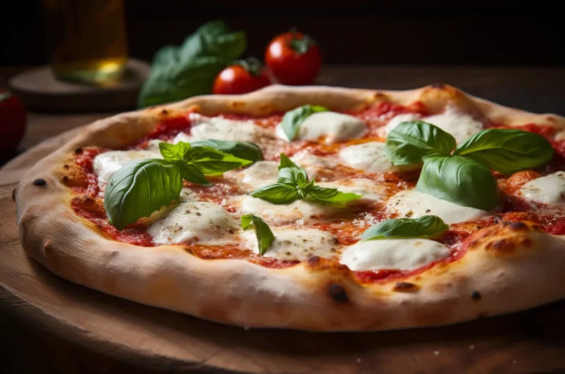 Homemade Margherita Pizza with Fresh Mozzarella