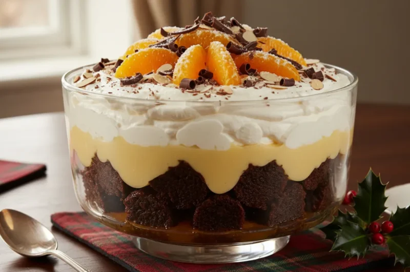 Classic British Christmas Pudding Trifle Recipe