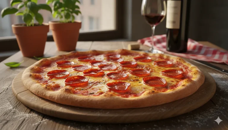 Homemade Pepperoni Pizza Recipe: Classic Italian Delight Pepperoni Pizza Image - Next Delicious