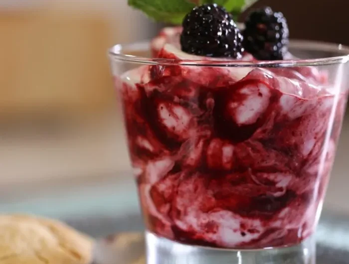 Traditional British Blackberry Fool - British Dessert