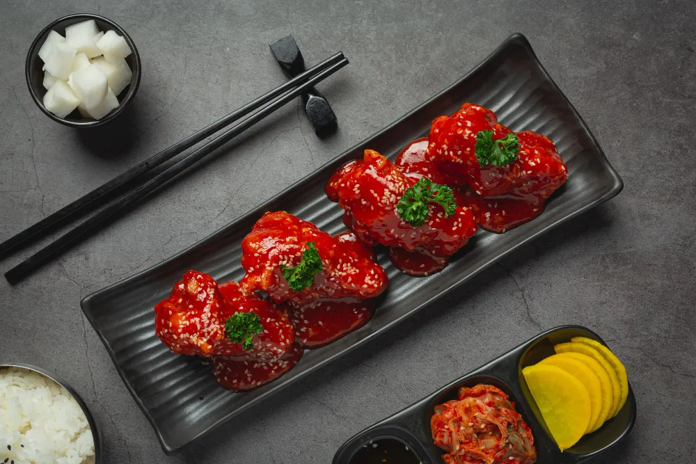 Korean Gochujang Meatballs, Korean Recipe, Spicy Appetizer, Asian Fusion, Easy Meatballs